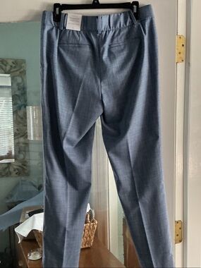 Talbots Light Blue Tailored Straight-Leg Dress Pants
